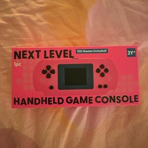 Next Level Handheld Game Console Retro Arcade 100 Games Brand New In Box Pink
